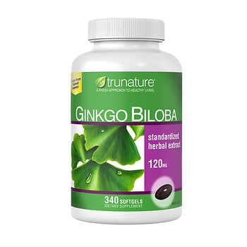 Trunature Ginkgo Biloba, 340 Softgels TruNature 銀杏精華膠囊 120mg 340顆