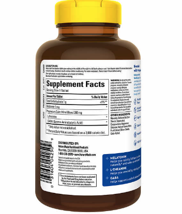 Nature Made Wellblends Back To Sleep, 120 Fast Dissolve Tablets 萊萃美睡眠碇 120入 褪黑激素