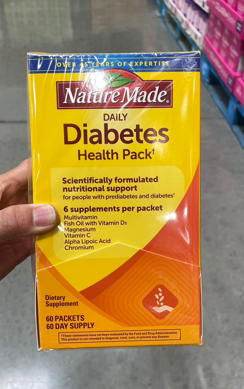 Nature Made Diabetes Health Pack, 60 Packets 糖尿膳食健康包 Diabetes Health Pack 60包