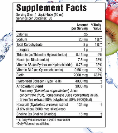 Applied Nutrition Liquid Collagen Drink Mix 4000 mg., 30 Tubes 濃縮型液體膠原蛋白美容口服液 30支