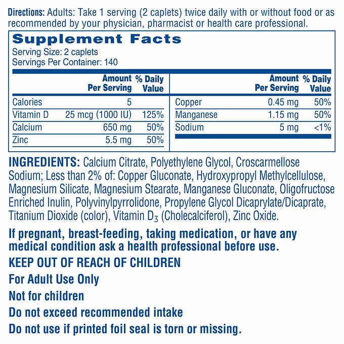 Citracal Maximum Plus Calcium Citrate + D3, 280 Caplets 拜耳 Citracal Maximum Plus 檸檬酸鈣+D3 280粒