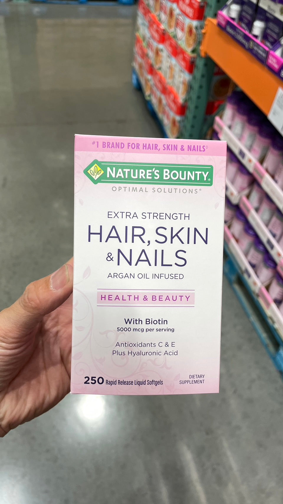 Nature's Bounty hair skin nails 自然之寶 膠原蛋白 250顆