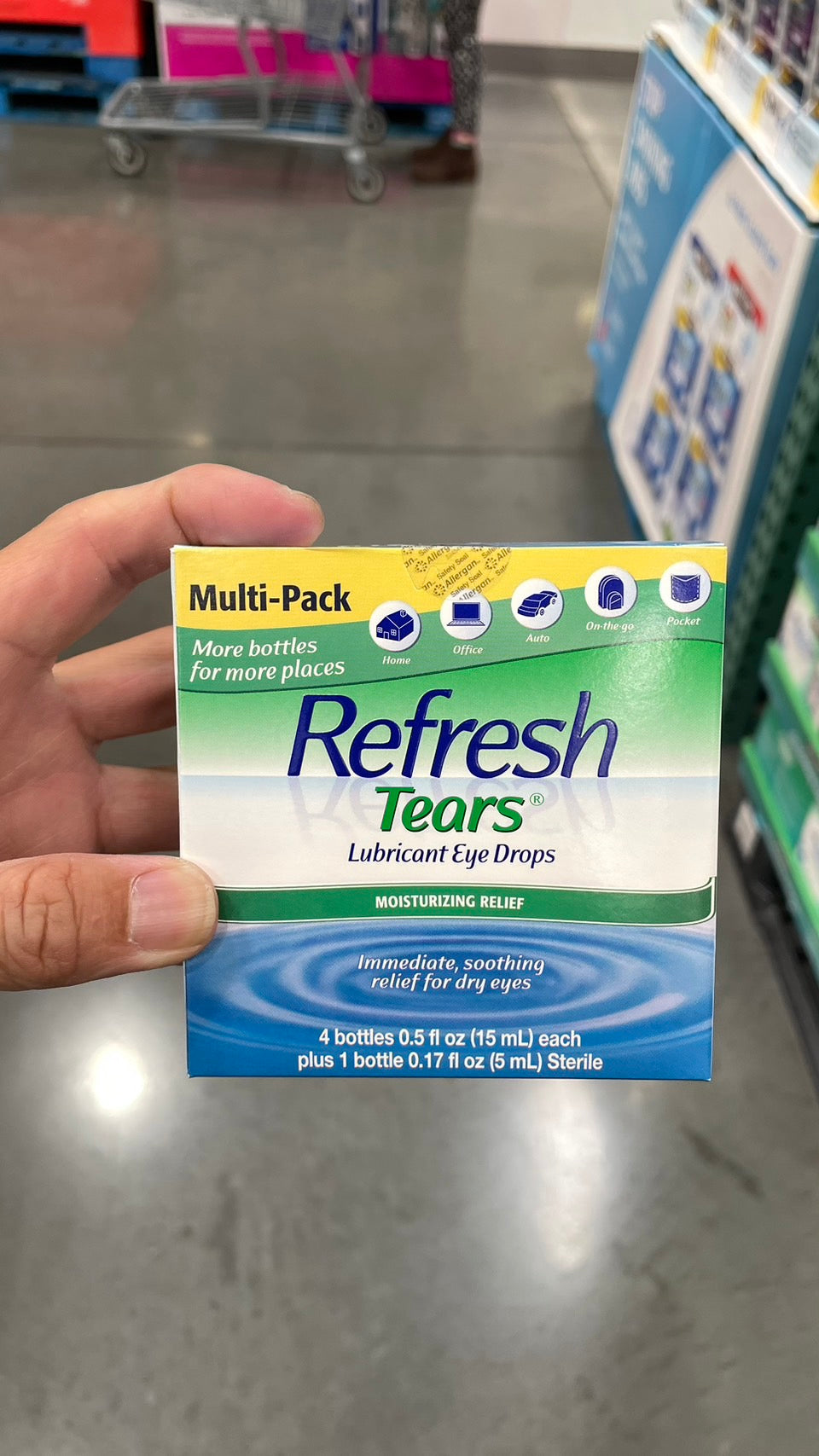 Refresh Tears Lubricant Eye Drops Multi-Pack, 65 ml. 人造眼淚 潤澤滴眼液 15ml*4瓶+5ml*1瓶