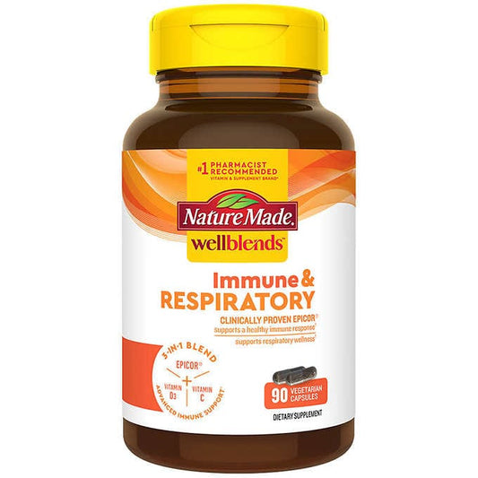 Nature Made Wellblends Immune & Respiratory, 90 Capsules 萊萃美 抵抗力呼吸系統加強 90入