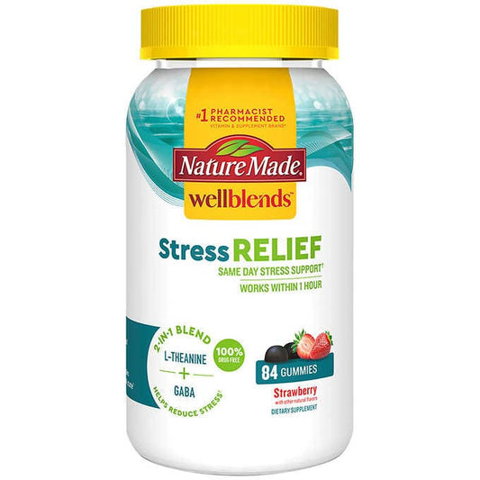 Nature Made Wellblends Stress Relief, 84 Gummie 萊萃美 紓壓軟糖 84入