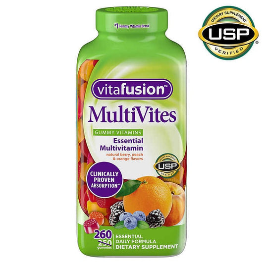 Vitafusion MultiVites, 260 Gummies VitaFusion 成人綜合維他命軟糖 260顆