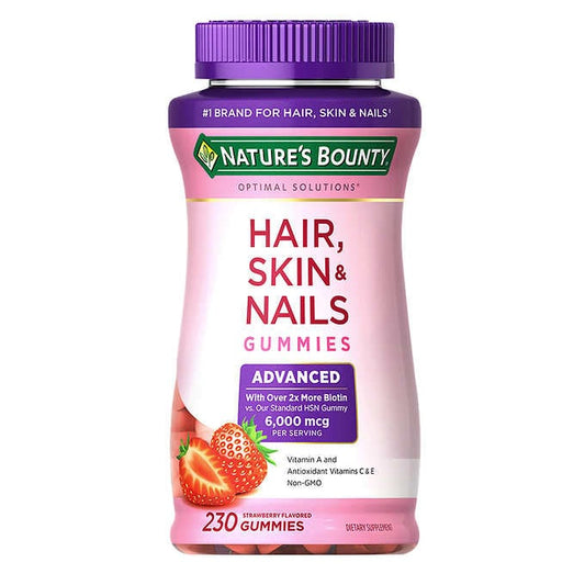 Nature's Bounty Hair, Skin and Nails Advanced, 230 Gummies 自然之寶 膠原蛋白亮髮美肌草莓軟糖 加強版