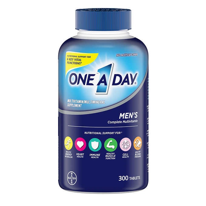 One A Day Men's Multivitamin, 300 Tablets 拜耳 ONE A DAY 男性綜合維他命 300粒