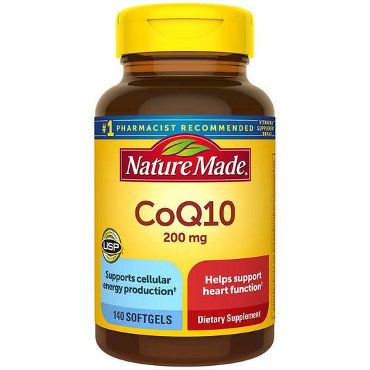 Nature Made CoQ10 200 mg., 140 Softgels 萊萃美 CoQ10 200mg 140顆