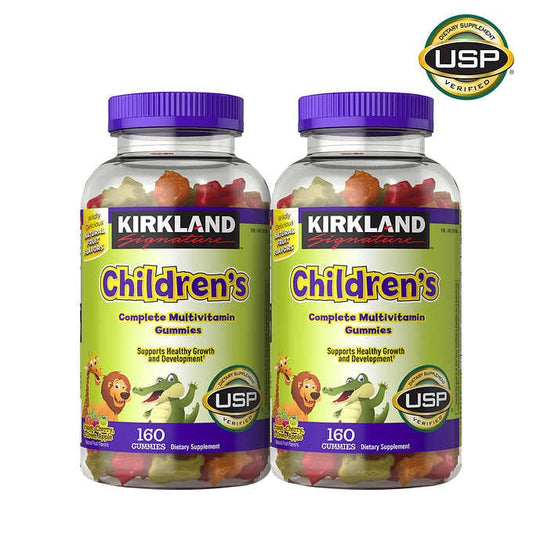 Kirkland Signature Children's Complete Multivitamin, 320 Gummies 科克蘭 兒童綜合維他命軟糖 160粒*2瓶