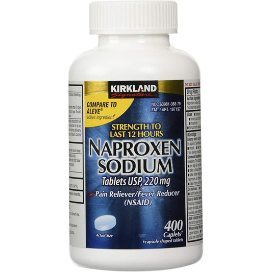 KIRKLAND NAPROXEN SODIUM tablets USP 220mg 科克蘭奈普生 NSAID 抗發炎藥 止痛發燒消炎 400顆 220mg