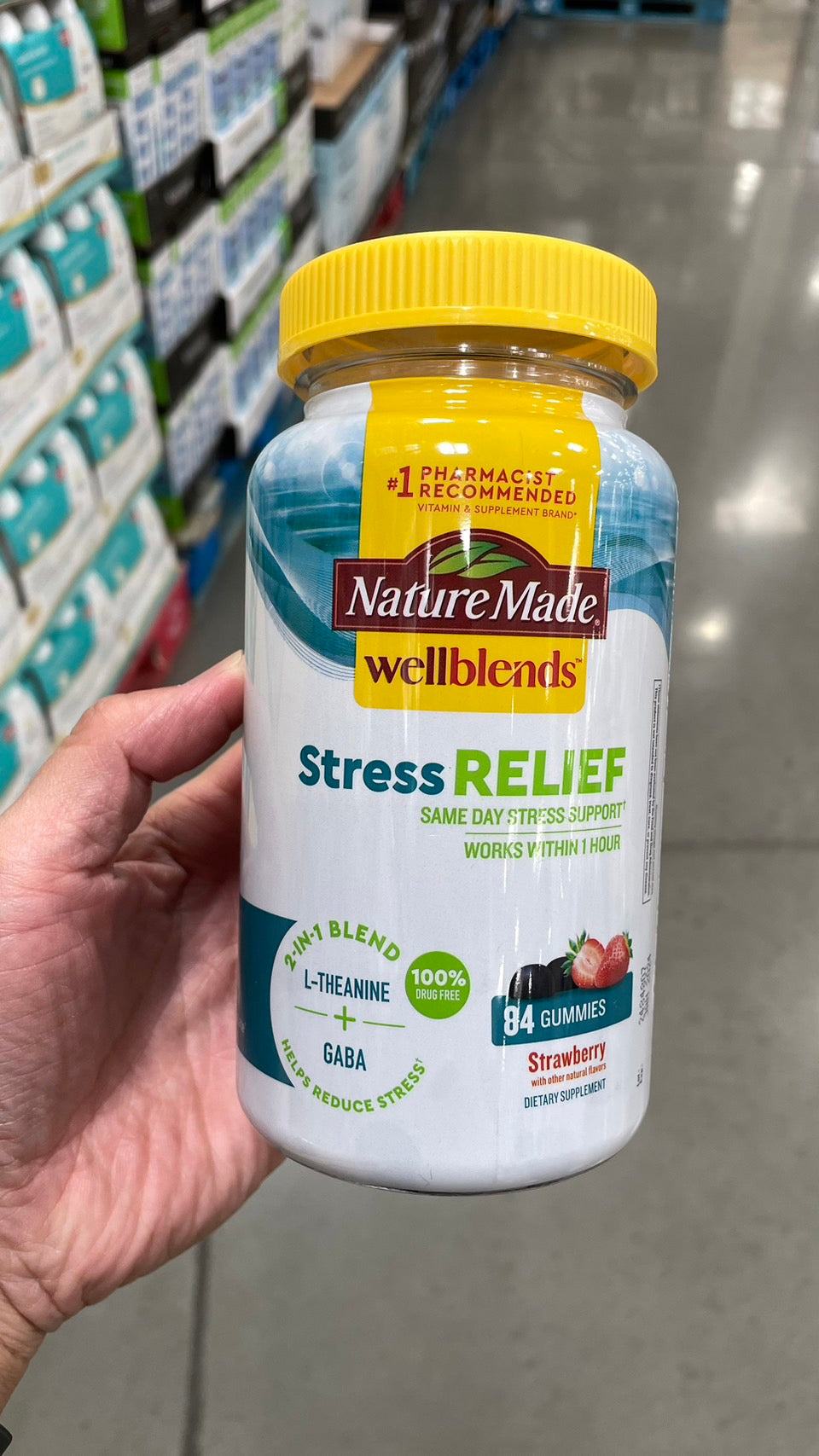 Nature Made Wellblends Stress Relief, 84 Gummie 萊萃美 紓壓軟糖 84入