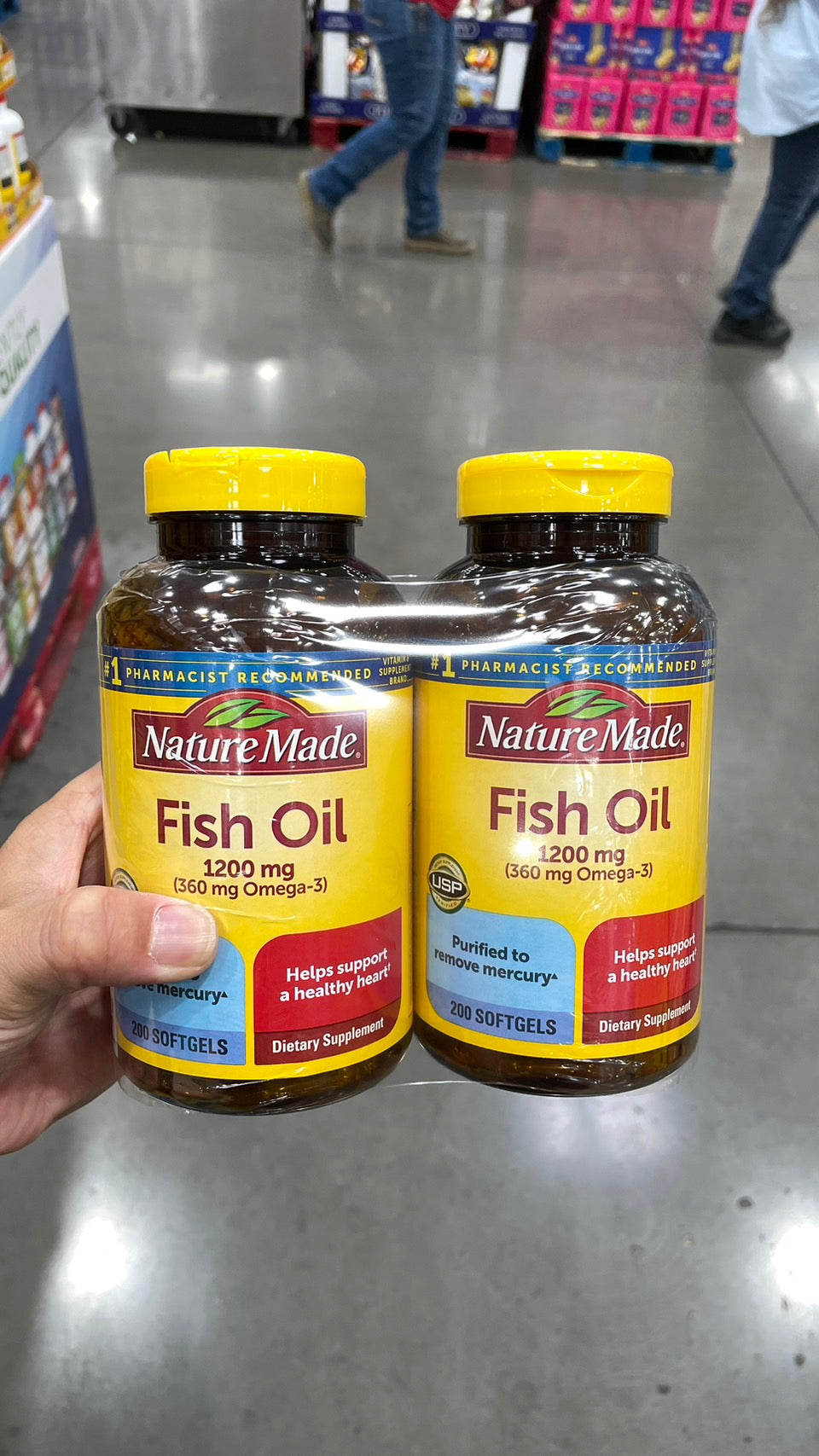 Nature Made Fish Oil 1200 mg., 400 Softgels 萊萃美 高濃度 魚油 1200mg 400顆裝