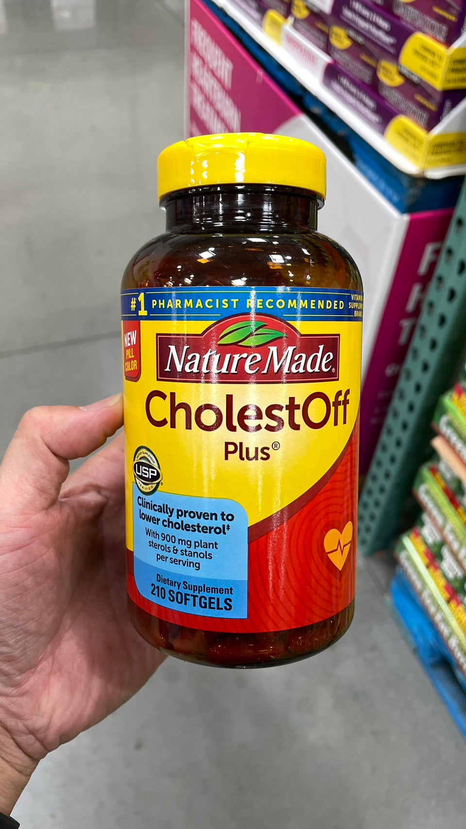 Nature Made CholestOFF Plus, 210 Softgels 萊萃美 天然植物固醇加強錠 CholestOff off Plus 210 顆