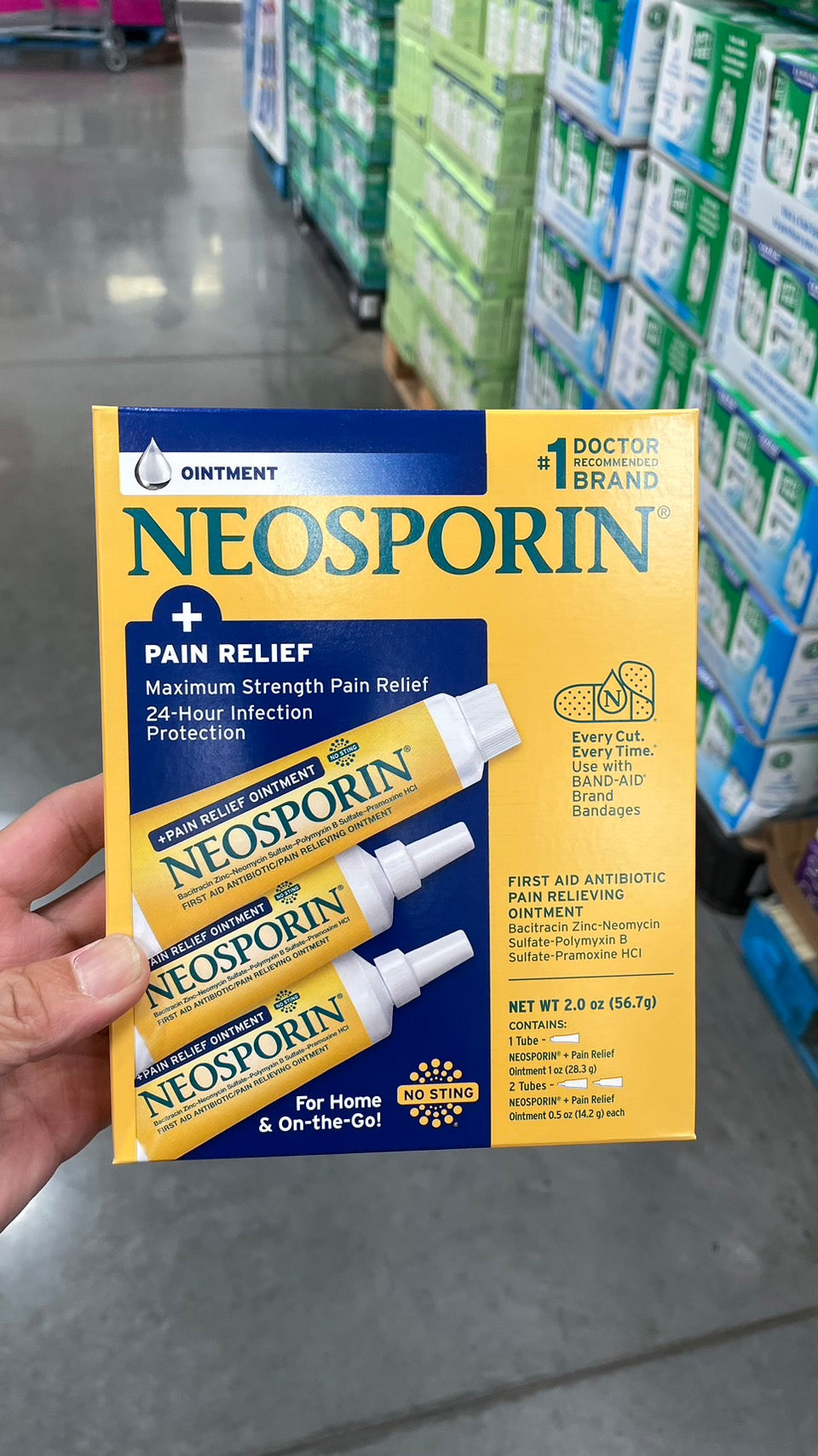 Neosporin + Pain Relief Dual Action Topical Antibiotic Ointment, 2 Ounces 美國Neosporin 雙效加強軟膏 🩹雙效加強乳膏🩹