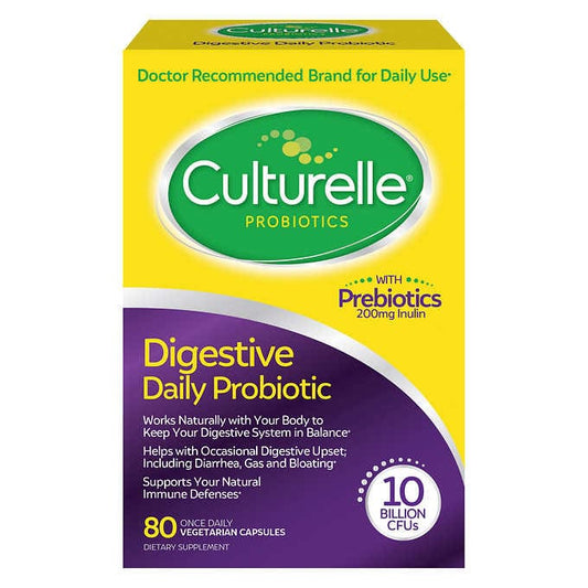 Culturelle Digestive Health Probiotic, 80 Vegetarian Capsules 康翠樂益生菌膠囊 80顆 Probiotics
