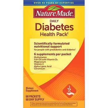 Nature Made Diabetes Health Pack, 60 Packets 糖尿膳食健康包 Diabetes Health Pack 60包