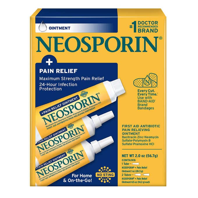 Neosporin + Pain Relief Dual Action Topical Antibiotic Ointment, 2 Ounces 美國Neosporin 雙效加強軟膏 🩹雙效加強乳膏🩹