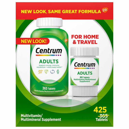 Centrum Adults Multivitamin, 425 Tablets 善存 成人 425 顆