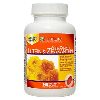 Trunature Vision Complex Lutein & Zeaxanthin, 140 Softgels 葉黃素 膠囊