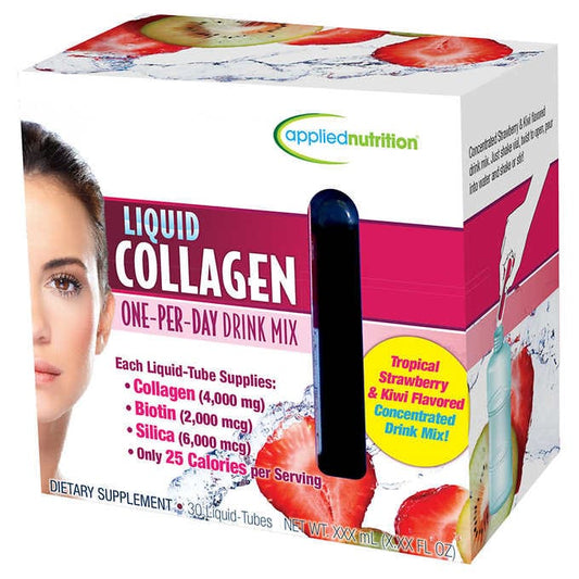 Applied Nutrition Liquid Collagen Drink Mix 4000 mg., 30 Tubes 濃縮型液體膠原蛋白美容口服液 30支