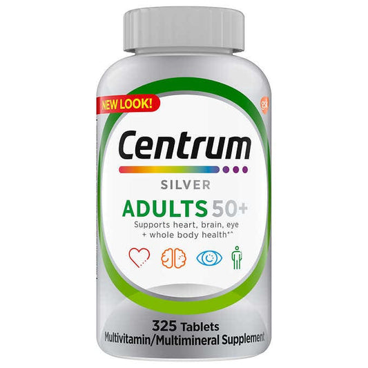 Centrum Silver Adults 50+ Multivitamin, 325 Tablets 銀寶善存 50+ 325粒