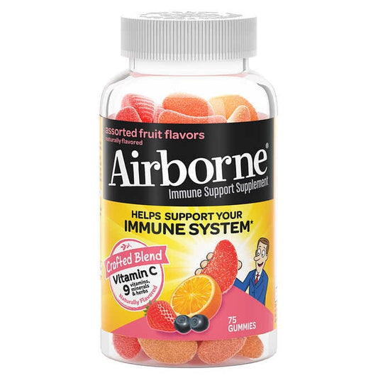 Airborne Immune Support Supplement, 75 Gummies 愛維寶 維生素C抵抗力/免疫力軟糖 75顆